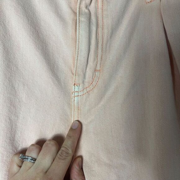 Closed Denim Pearl Jeans Wild Rose 31 Ballon Tapered High Waisted Pleated - Picture 7 of 9